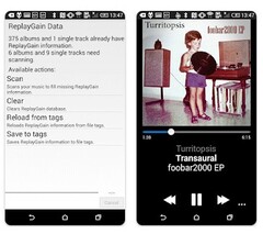 interfaz móvil de foobar2000 (Fuente: Google Play)