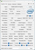 GPU-Z Iris Xe Graphics G7