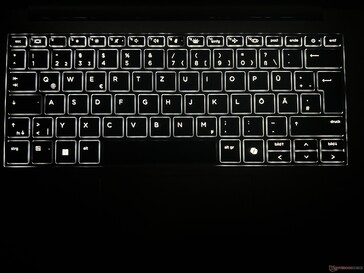 Iluminación del teclado (dos niveles de intensidad)