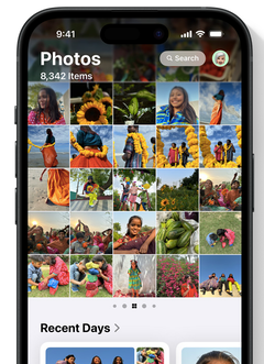 iOS 18 trae una importante revisión de la aplicación Fotos. (Imagen vía Apple)