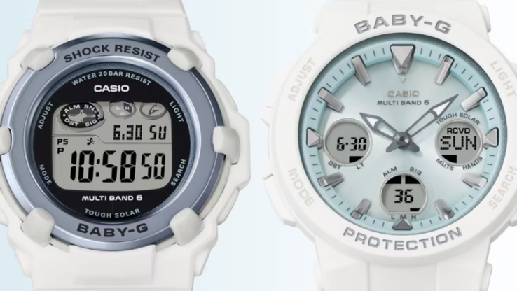 Los relojes Casio BGR-3003SP-7JR (izquierda) y BGA-2510SP-7AJR (derecha). (Fuente de la imagen: Casio)