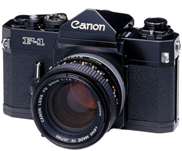 La Canon F-1 es otra posible inspiración para un cuerpo retro sin espejo de Canon. (Fuente de la imagen: Canon)