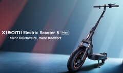 El Xiaomi Electric Scooter 5 Max puede recorrer hasta 60 km con una sola carga (Fuente de la imagen: Xiaomi)