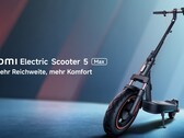 El Xiaomi Electric Scooter 5 Max puede recorrer hasta 60 km con una sola carga (Fuente de la imagen: Xiaomi)