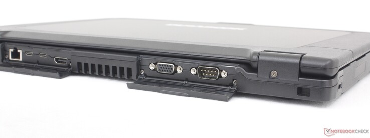 Trasero: RJ-45 (1 Gbps), USB-C 3.2 Gen. 2 con DisplayPort, USB-C con Thunderbolt 4 + DisplayPort + Power Delivery, HDMI, VGA, RS232 serie