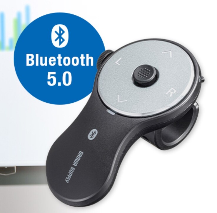 El Sanwa Finger Mouse se conecta a dispositivos a través de conexiones Bluetooth 5.0. (Fuente de la imagen: Sanwa Supply)