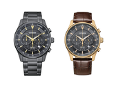 Los Citizen AN8197-52E y AN8193-02H sobre fondo blanco.
