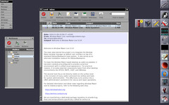 Escritorio de Window Maker Live 12.8 con GNU Mail (Fuente de la imagen: SourceForge)