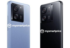 Los colores azul alpino y negro de la serie Xiaomi 13T. (Fuente de la imagen: MySmartPrice)