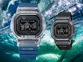 El modelo GBX-H5600-2 azul de Casio (a la izquierda) y el modelo GBX-H5600-1 negro (a la derecha).