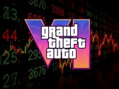 El logotipo de GTA 6 aparece delante de un teletipo de bolsa