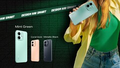 El Infinix Smart 9 HD está disponible en colores Oro Coral, Negro Metalizado, Neo Titanio y Verde Menta (Fuente de la imagen: Infinix)