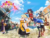 Imagen principal del próximo juego de rol para móvil gratuito «KonoSuba» de Kadokawa.