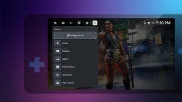 Widgets en el nuevo modo de Xbox Game Bar (Fuente de la imagen: Xbox)