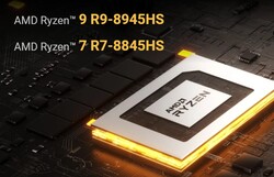 AMD Ryzen 9 8945HS o AMD Ryzen 7 8845HS (Fuente: Geekom)