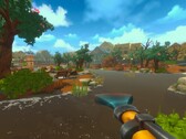 En Fresh Start Cleaning Simulator, los jugadores utilizan un dispositivo que combina una hidrolimpiadora y una aspiradora para limpiar la naturaleza de todo tipo de residuos.