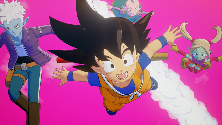 Junto a Goku, se ha confirmado que Glorio, Shin y Panzy aparecerán de forma destacada en el DLC (Fuente de la imagen : Steam)