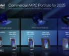 Portátiles para estaciones de trabajo móviles más eficientes en el horizonte: Intel lanza las CPU Arrow Lake para portátiles empresariales (en la imagen: presentación de la nueva gama Intel para empresas, fuente de la imagen: Intel)