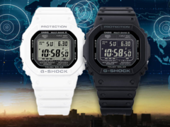 El Casio G-Shock GW-5000HS-7ER y el G-Shock GW-5000HS-1ER (de izquierda a derecha). (Fuente de la imagen: Casio)