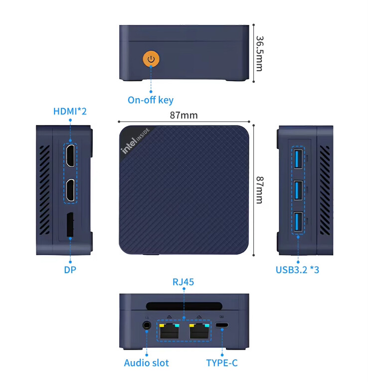 Dimensiones de la ZX06 (Fuente de la imagen: AliExpress)