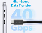 El nuevo cable Thunderbolt 4 de Anker mide 2,3 pies (Fuente de la imagen: Anker)