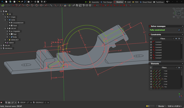 AstoCAD da a FreeCAD una revisión visual y de usabilidad con el objetivo de facilitar su uso. (Fuente de la imagen: AstoCAD)