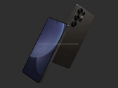 Un render del "Galaxy S25 Ultra". (Fuente de la imagen: OnLeaks x Android Headlines)