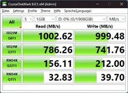 USB-C frontal (Legion Pro 5, WIN): Crystaldiskmark 8