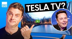 Un televisor Tesla (Fuente de la imagen: Digital Trends)