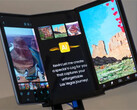 Samsung Display parece haber perfeccionado su concepto "Flex G" de mayor tamaño en los últimos años. (Fuente de la imagen: CNET)