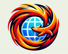 Logotipo artístico del navegador Firefox (Fuente: imagen generada por DALL-E 3)