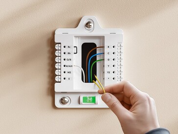 El termostato inteligente de Meross requiere un adaptador de cable C. (Fuente de la imagen: Meross)