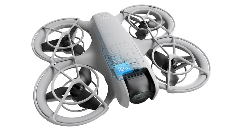 22 GB de almacenamiento interno (fuente: DJI)