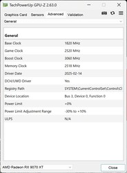 GPU-Z (Gigabyte RX 9070 XT)