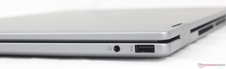 Derecha: auriculares de 3,5 mm, USB-A (10 Gbps)