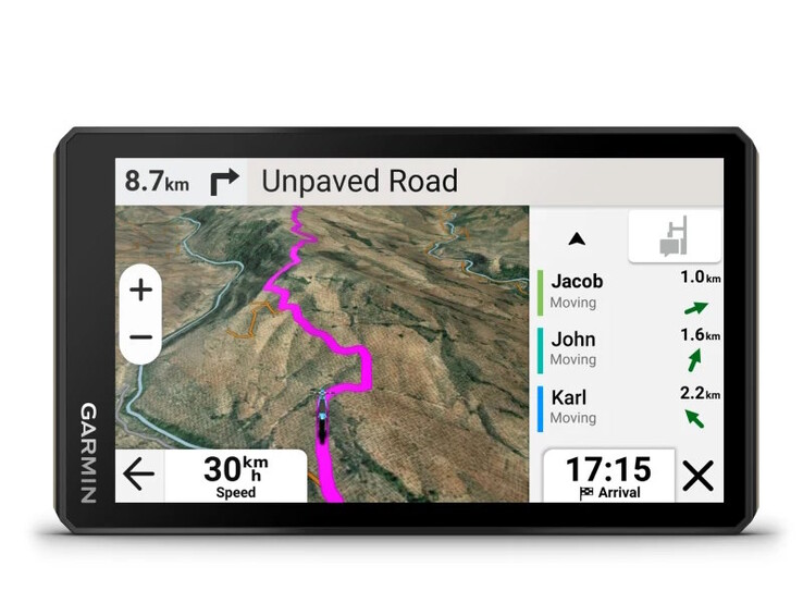 Se puede visualizar la posición de otros conductores. (Fuente de la imagen: Garmin)