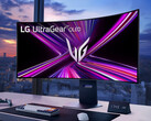 La UltraGear OLED 45GX950A tiene una curvatura 800R. (Fuente de la imagen: LG)