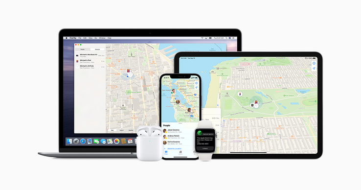 Apple's Find My feature is available on a lot of company products by this point. (Fuente de la imagen: Apple)