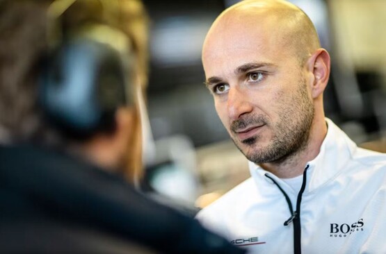 El piloto de desarrollo de Porsche Lars Kern en Nürburgring. (Fuente de la imagen: Porsche)