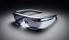 Una maqueta de las gafas de realidad aumentada &#039;Apple. (Fuente de la imagen: Notebookcheck vía DALL-E 3)