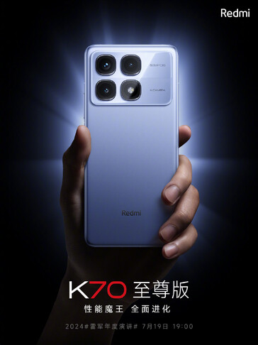 ...y Redmi K70 Extreme Edition. (Fuente: Xiaomi vía Weibo)