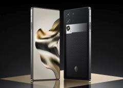 El RedMagic 10 Pro+ x Golden Saga edition de Nubia presenta detalles chapados en oro en el botón de encendido, el logotipo y la marca. (Fuente de la imagen: IT Home)