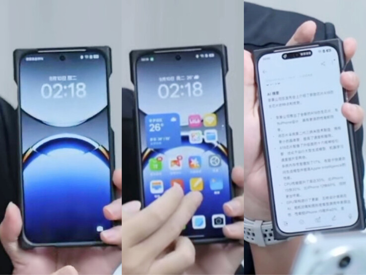 Supuestamente, el Find X8 luce los fondos de pantalla, los iconos y las funciones de imitación de la Isla Dinámica más actuales de OPPO. (Fuente: Digital Chat Station vía Weibo)