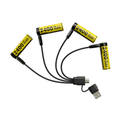 El NH2400 de Nitecore con un látigo de cable. (Fuente de la imagen: Nitecore)