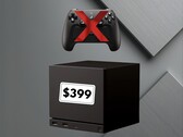 Se muestra la Valve Steam Machine barebones con un precio de 399 dólares (Fuente de la imagen: Valve con modificaciones)