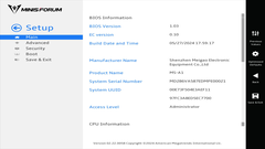 UEFI del Minisforo MS-A1