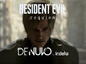 Se muestra el estandarte de la protección Denuvo de Resident Evil Requiem
