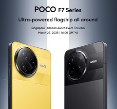 La serie Poco F7 se lanza el 27 de marzo. (Fuente de la imagen: Xiaomi)