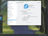 Un entorno de escritorio con la imagen de Fedora Linux.